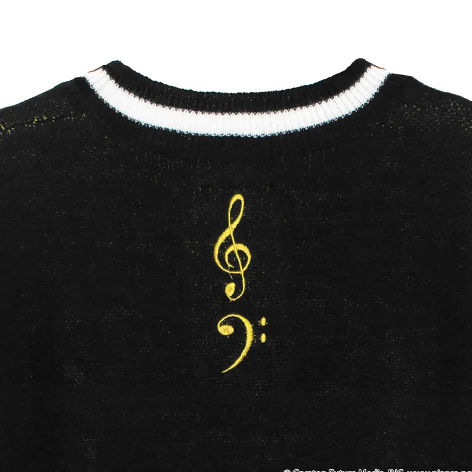 LISTEN FLAVOR Kagamine Rin & Len V-neckline Knit Black