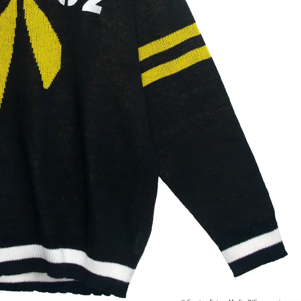 LISTEN FLAVOR Kagamine Rin & Len V-neckline Knit Black