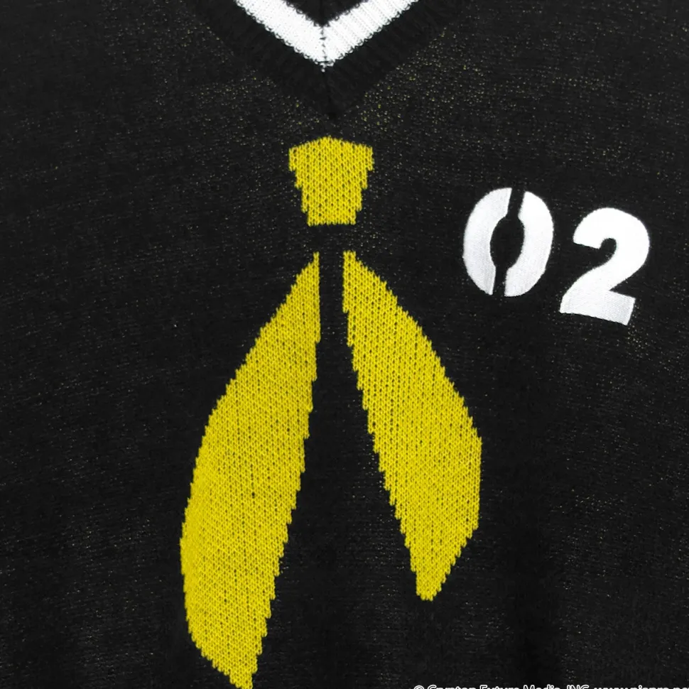 LISTEN FLAVOR Kagamine Rin & Len V-neckline Knit Black