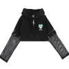LISTEN FLAVOR Killer Heart 2-Way Mesh Short Hoodie