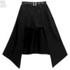 LISTEN FLAVOR Layered Hemline Skirt w/ Shorts