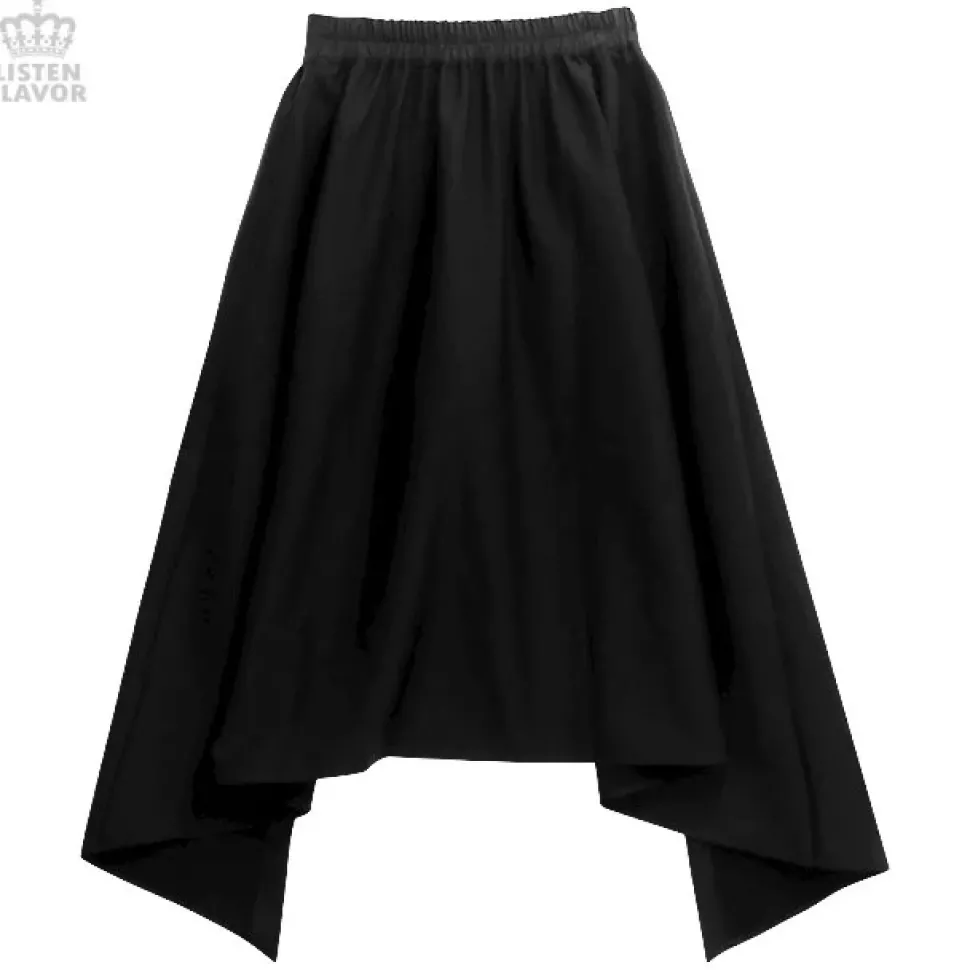 LISTEN FLAVOR Layered Hemline Skirt w/ Shorts