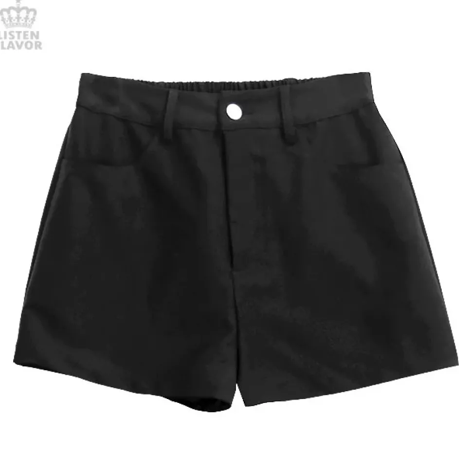 LISTEN FLAVOR Layered Hemline Skirt w/ Shorts