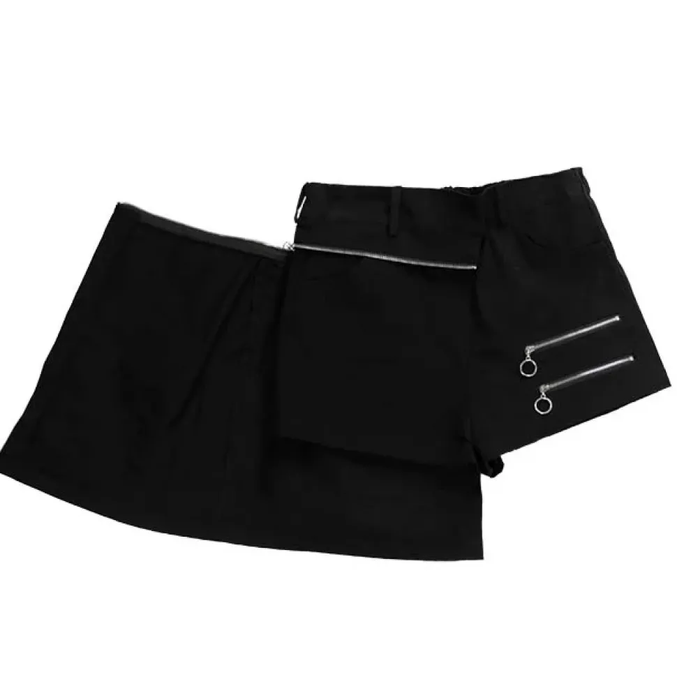 LISTEN FLAVOR Layered 2-Way Shorts