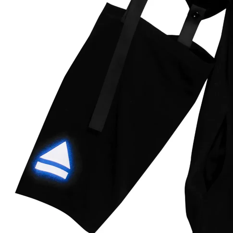 LISTEN FLAVOR LOADING Separate Sleeve Belt Cut Hoodie