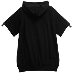 LISTEN FLAVOR LOADING Separate Sleeve Belt Cut Hoodie