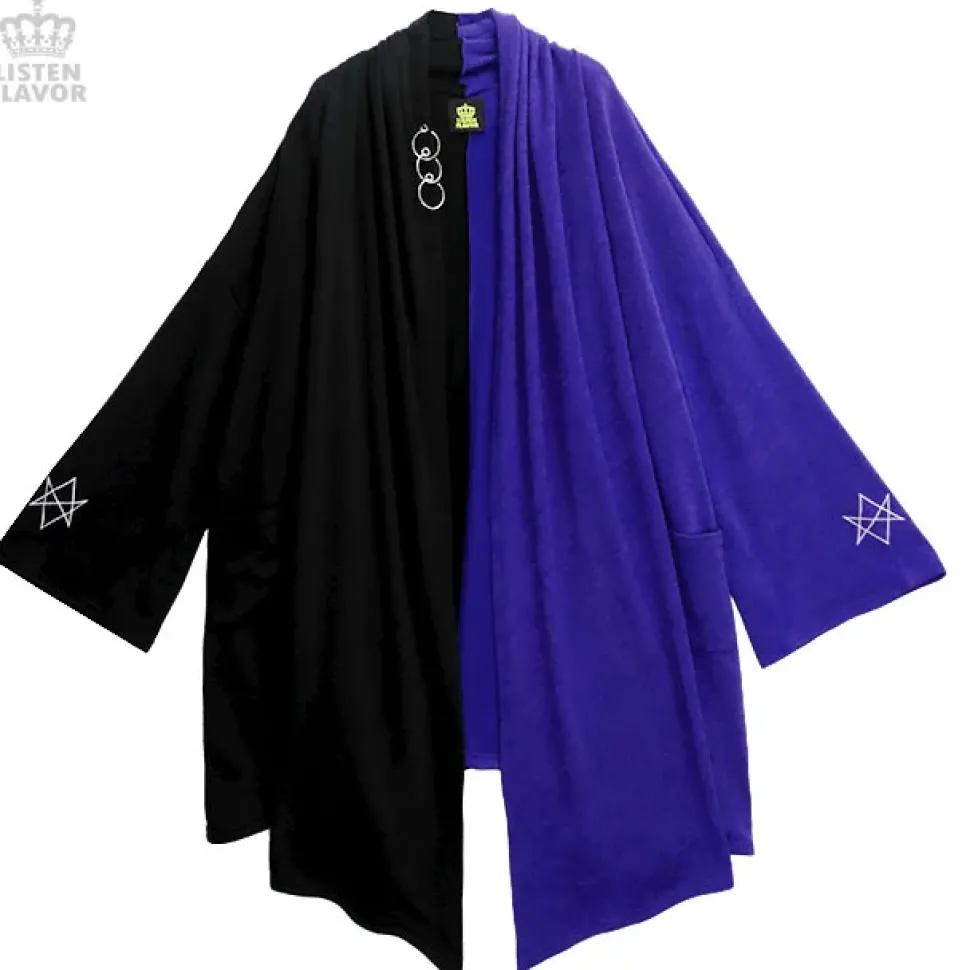 LISTEN FLAVOR Long Knit Robe