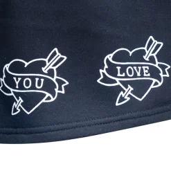 LISTEN FLAVOR Love Heart Lace-Up Circular Skirt