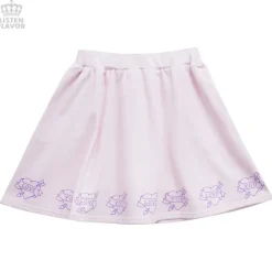 LISTEN FLAVOR Love Heart Lace-Up Circular Skirt