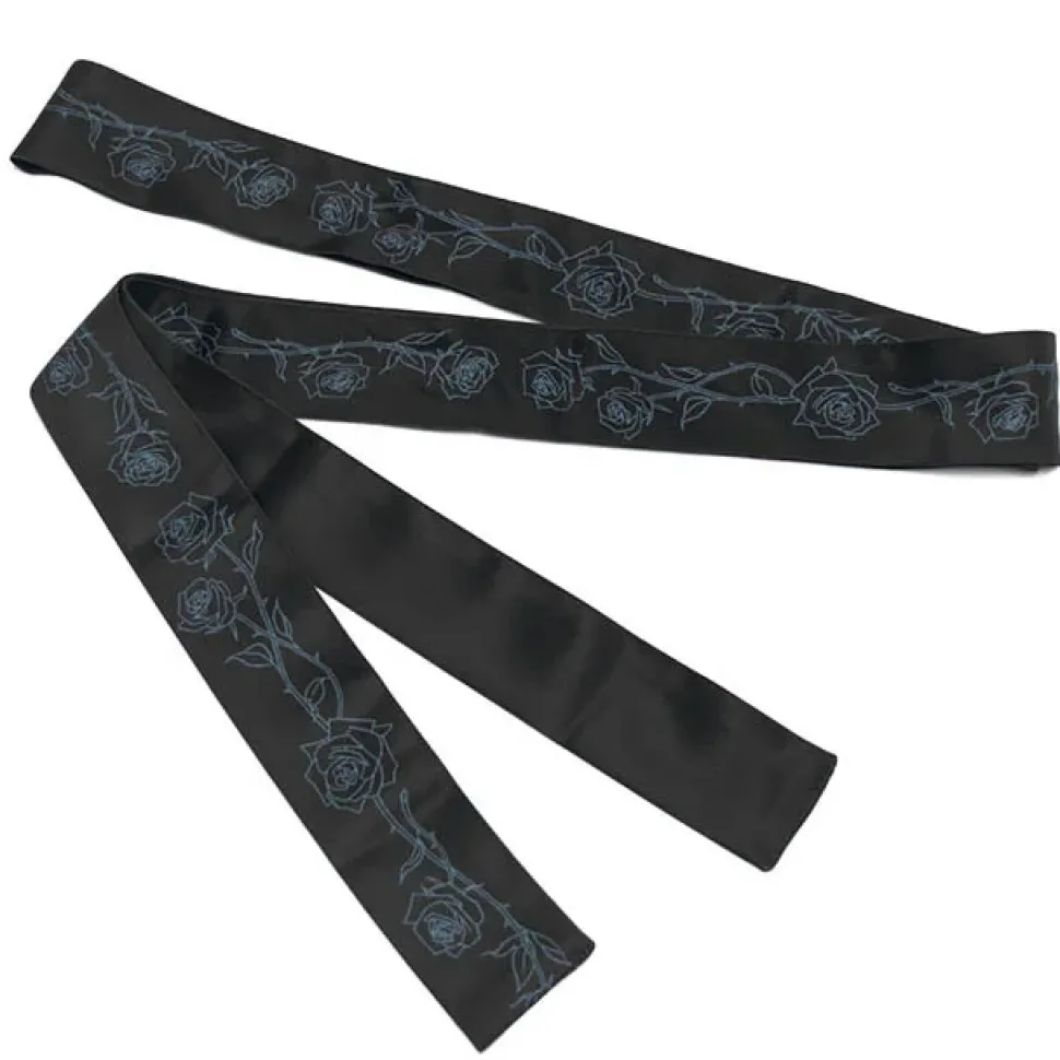 LISTEN FLAVOR Magical Night Black Kimono Robe