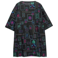 LISTEN FLAVOR Mahjong Full Graphic Big T-Shirt