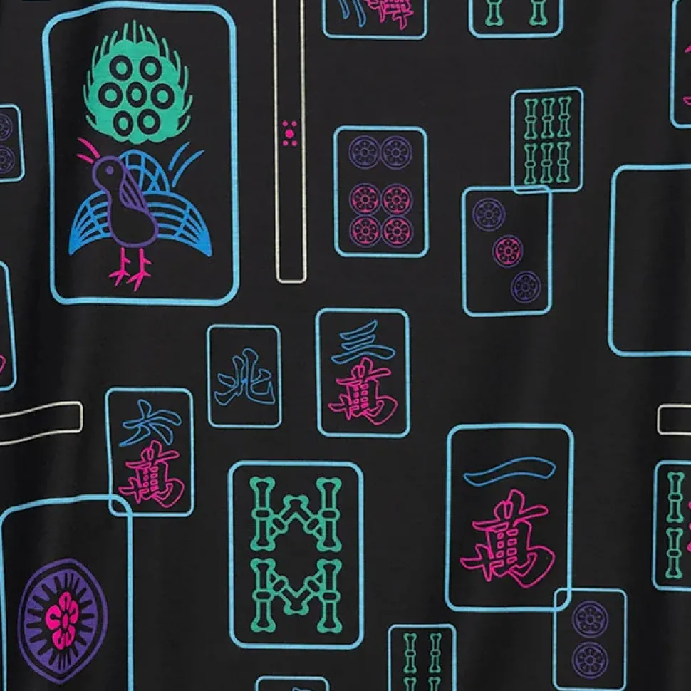 LISTEN FLAVOR Mahjong Full Graphic Big T-Shirt