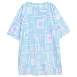 LISTEN FLAVOR Mahjong Full Graphic Big T-Shirt