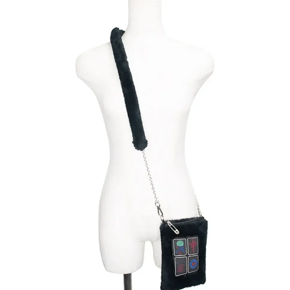 LISTEN FLAVOR Mahjong Fur Shoulder Bag