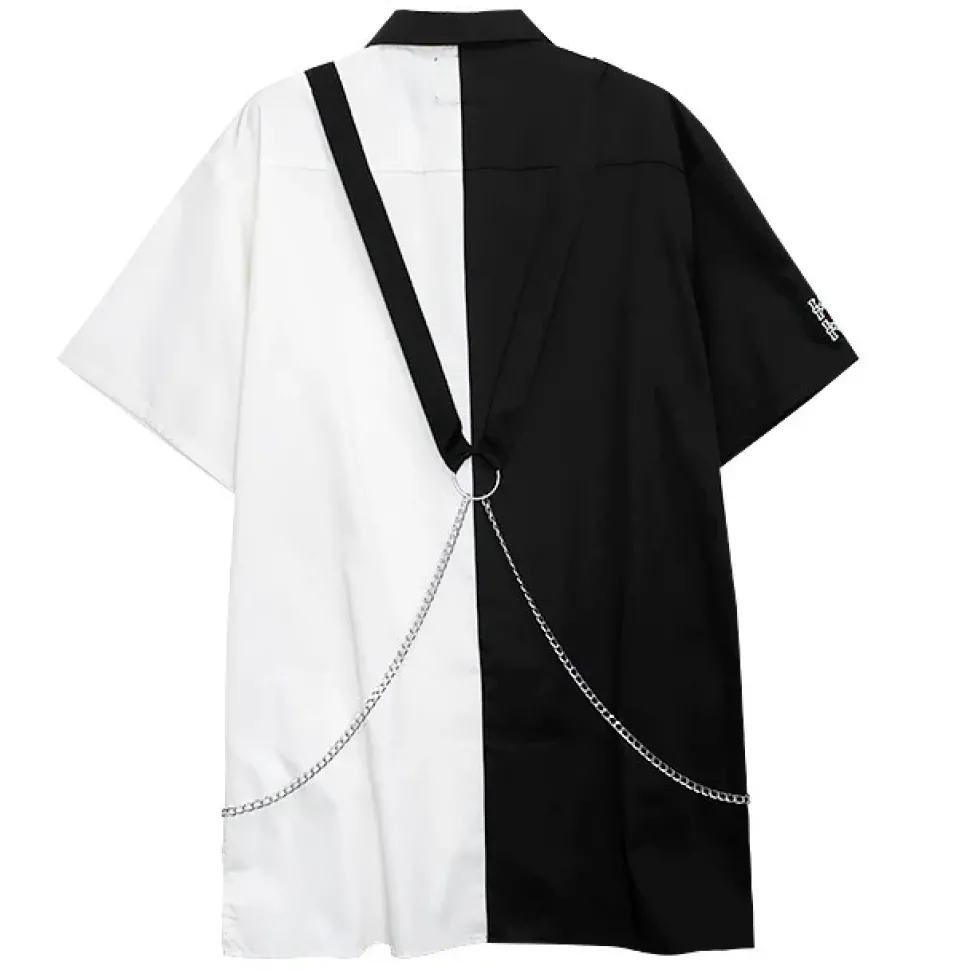 LISTEN FLAVOR Mahjong Short Sleeve Shirt w/ Harness