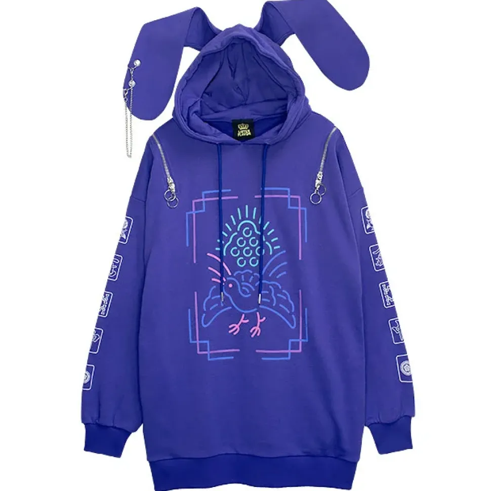 LISTEN FLAVOR Mahjong Usamimi Hoodie