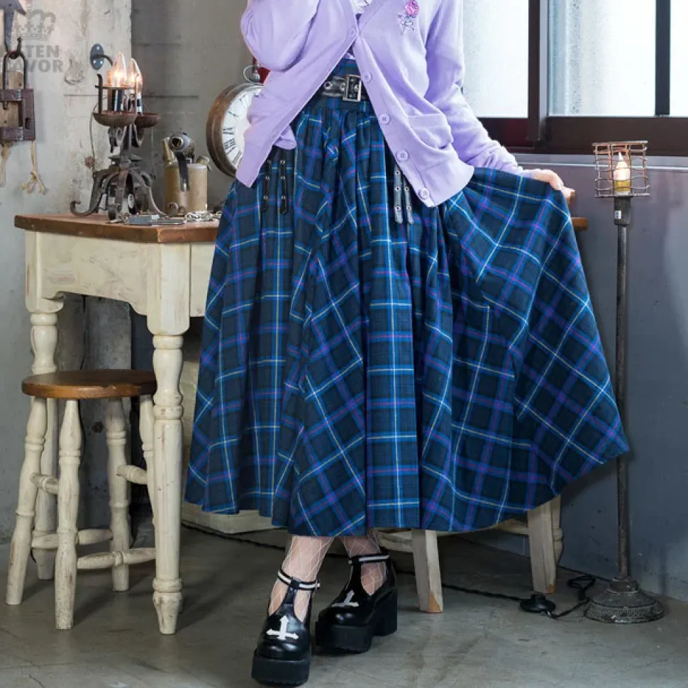 LISTEN FLAVOR Maxi Skirt w/ Harness Belt