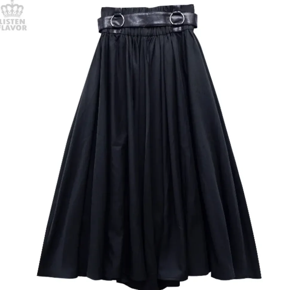 LISTEN FLAVOR Maxi Skirt w/ Harness Belt