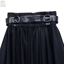 LISTEN FLAVOR Maxi Skirt w/ Harness Belt