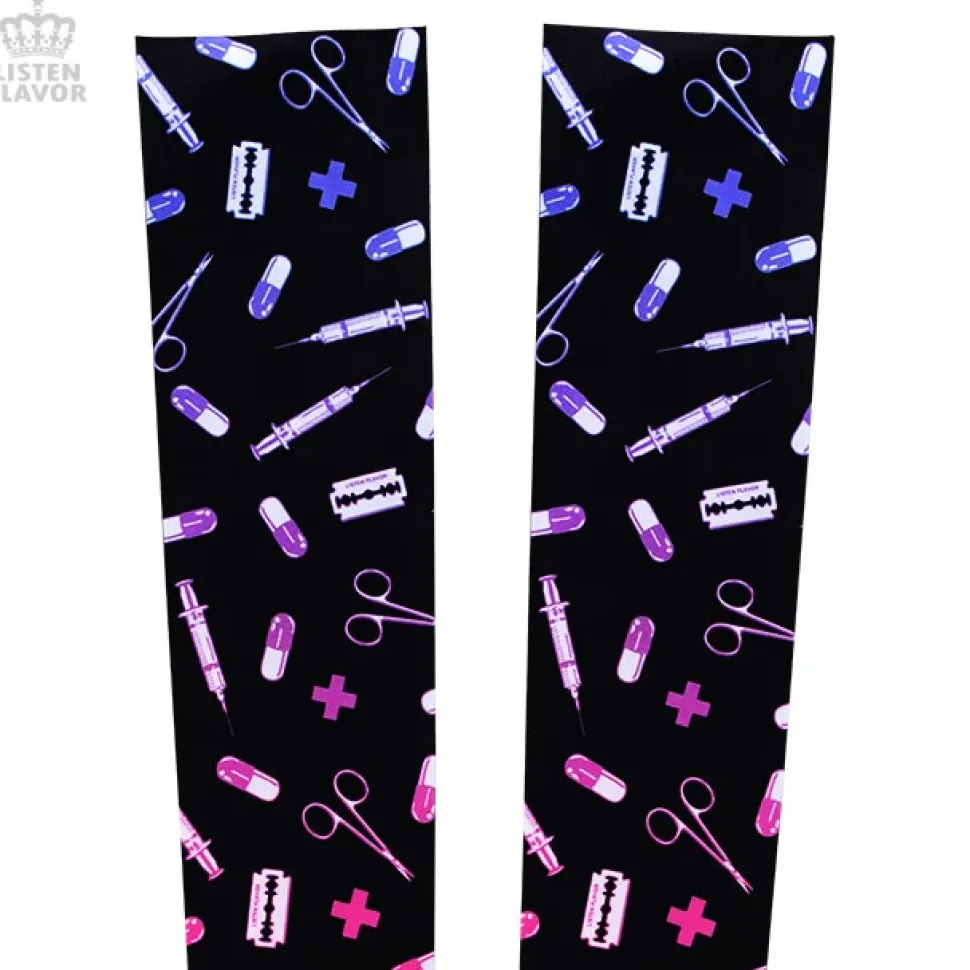 LISTEN FLAVOR Medical Pattern Knee-High Socks (Re-run)