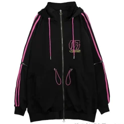 LISTEN FLAVOR Megurine Luka Jersey Hoodie Black