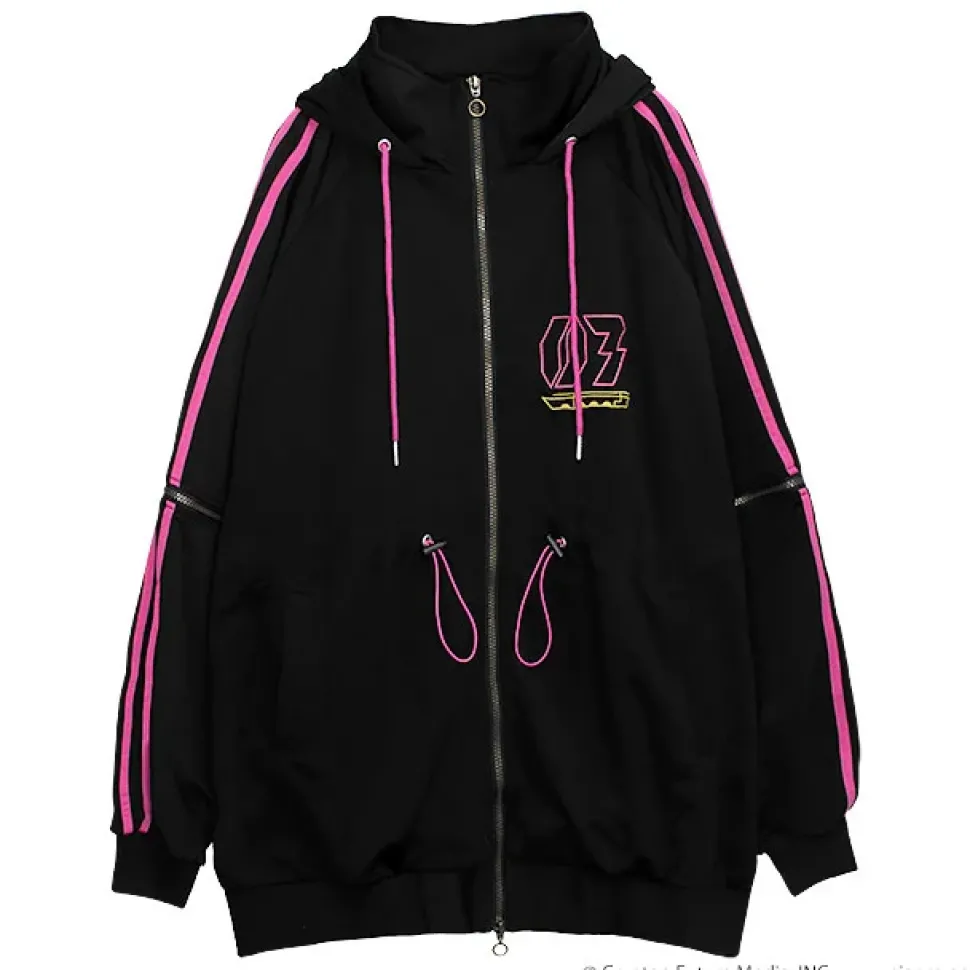 LISTEN FLAVOR Megurine Luka Jersey Hoodie Black