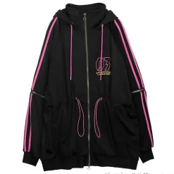 LISTEN FLAVOR Megurine Luka Jersey Hoodie Black
