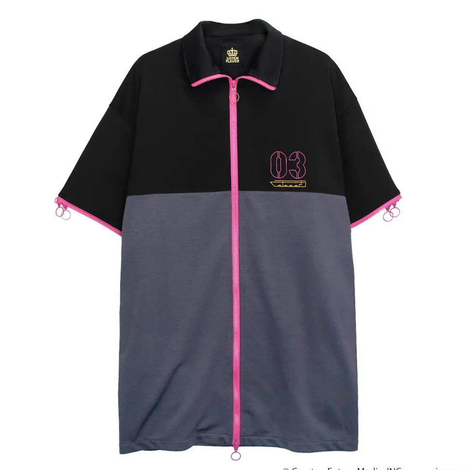 LISTEN FLAVOR Megurine Luka 2-Way Shirt Black