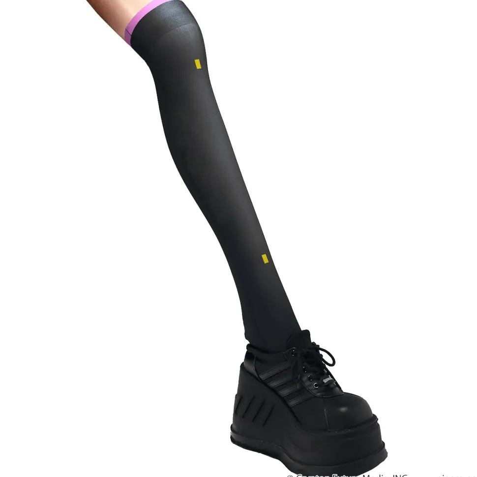 LISTEN FLAVOR Megurine Luka Knee-High Socks 2 Black
