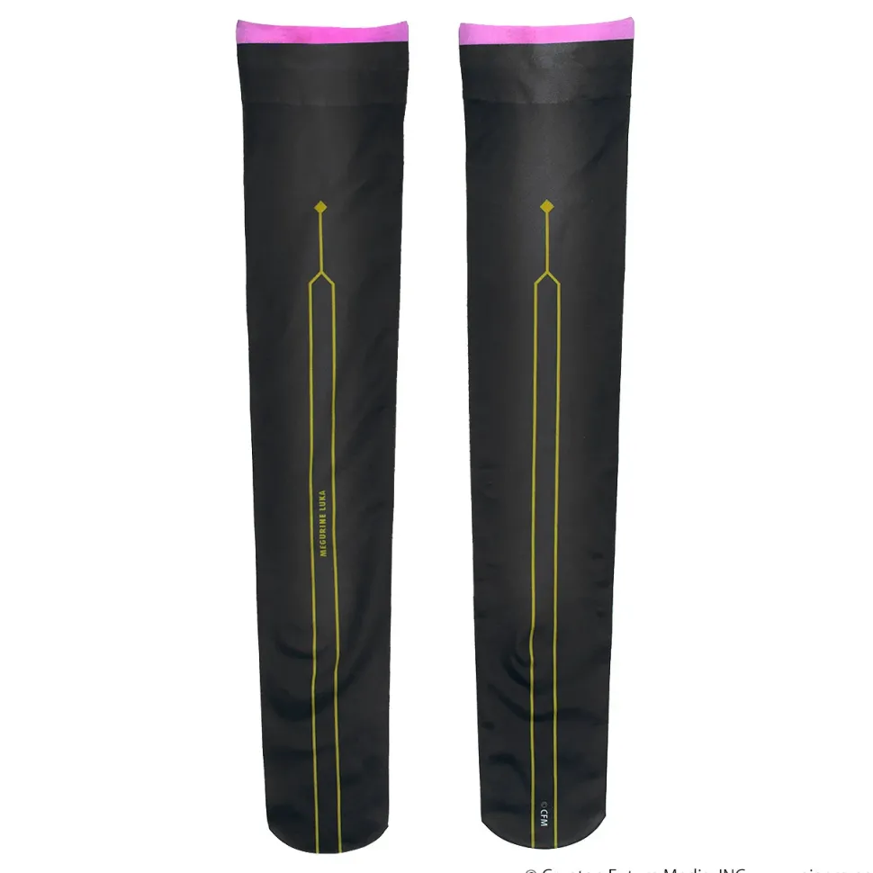 LISTEN FLAVOR Megurine Luka Knee-High Socks 2 Black