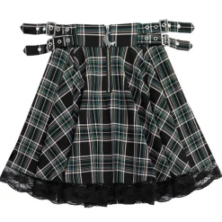 LISTEN FLAVOR Melty Moon Side Belt Skirt