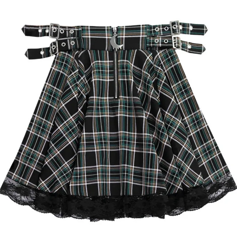LISTEN FLAVOR Melty Moon Side Belt Skirt