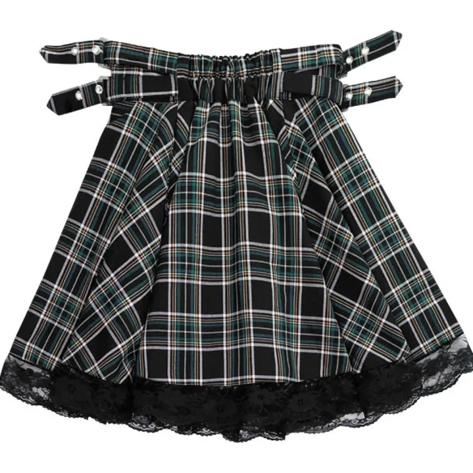 LISTEN FLAVOR Melty Moon Side Belt Skirt
