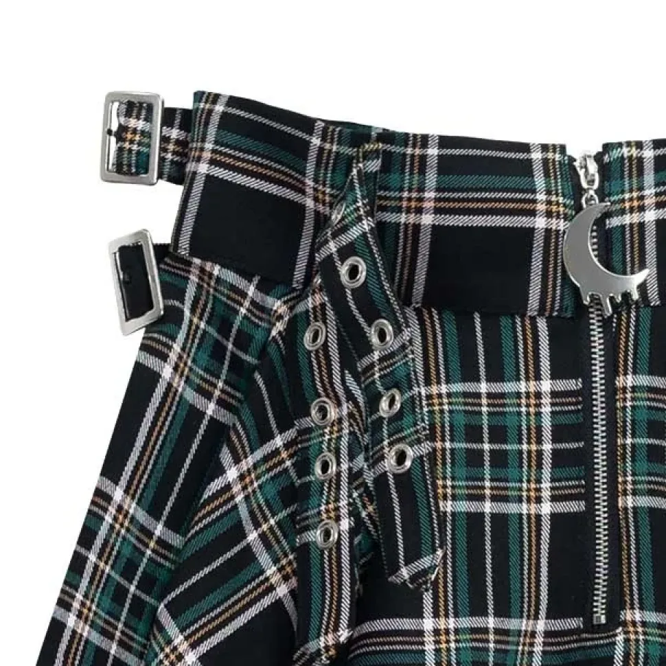 LISTEN FLAVOR Melty Moon Side Belt Skirt