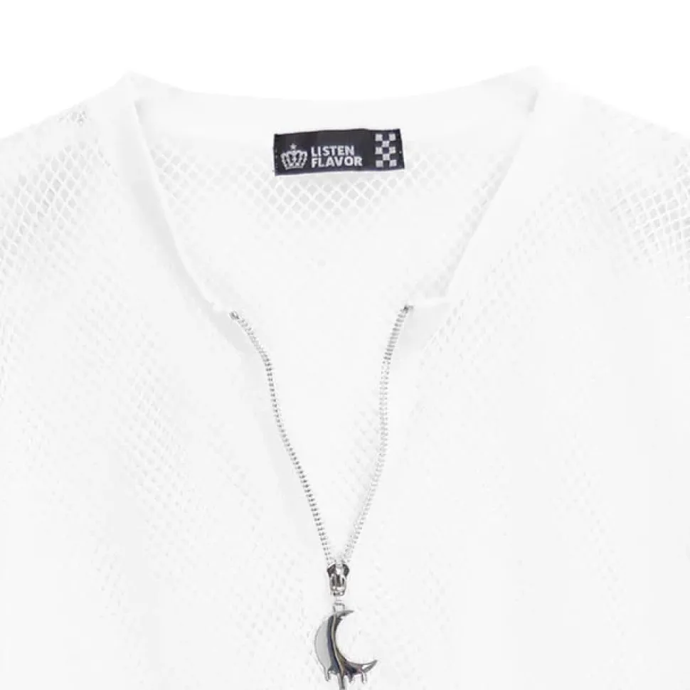 LISTEN FLAVOR Melty Moon Mesh Pullover