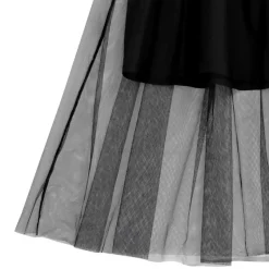 LISTEN FLAVOR Melty Moon Zip Tulle Jumper Skirt