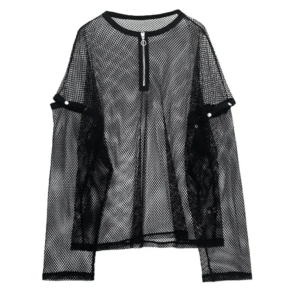 LISTEN FLAVOR Mesh 2-Way Pullover