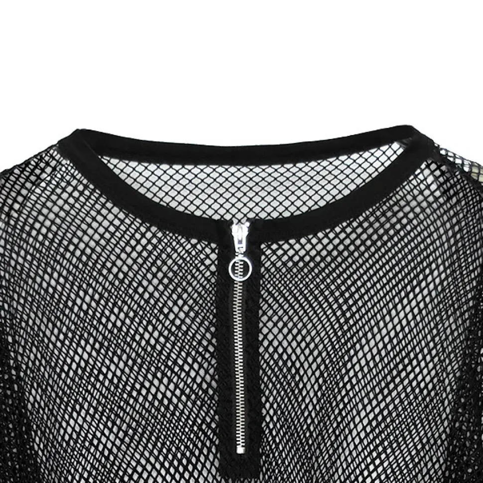 LISTEN FLAVOR Mesh 2-Way Pullover
