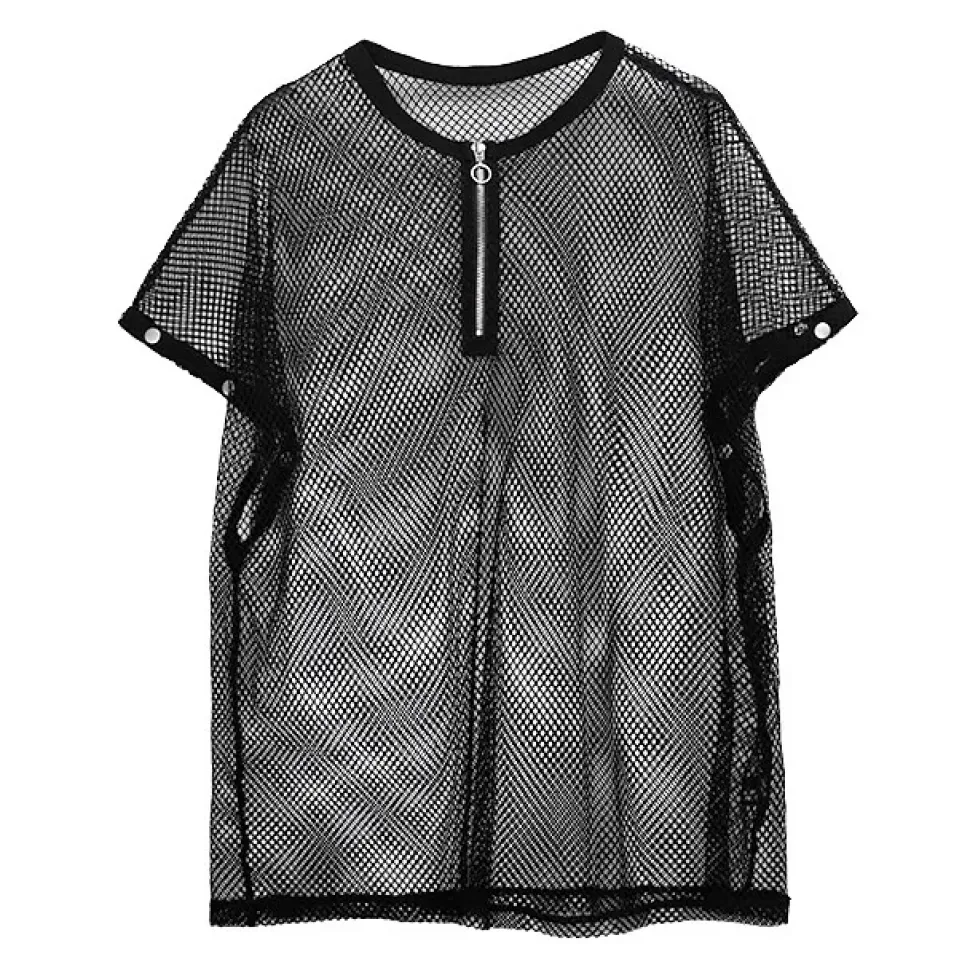 LISTEN FLAVOR Mesh 2-Way Pullover