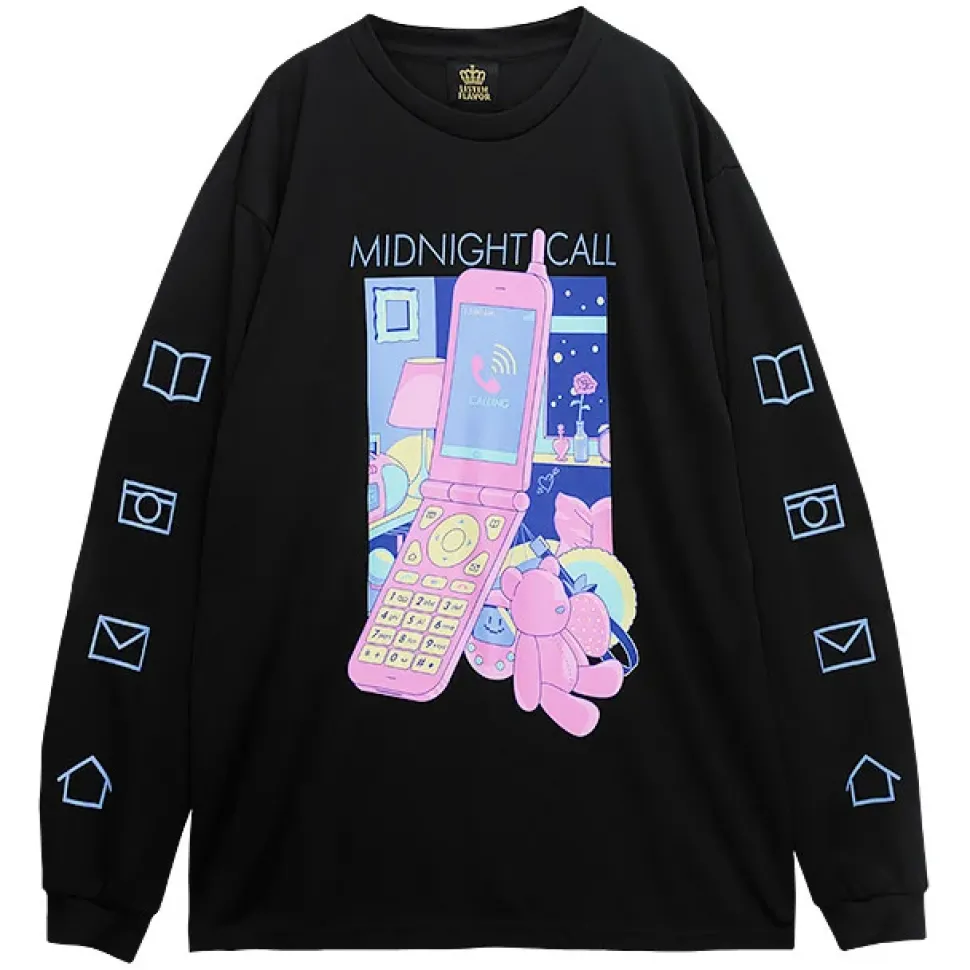 LISTEN FLAVOR Midnight Call Long Sleeve T-Shirt