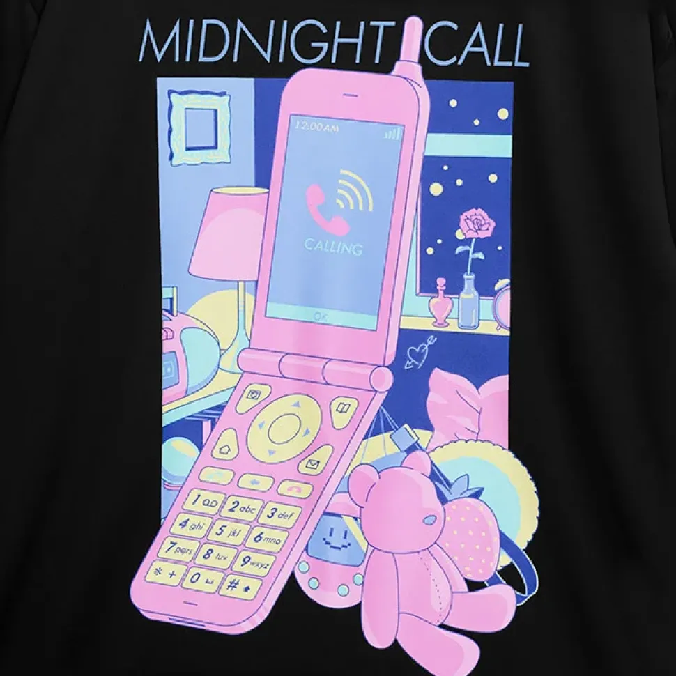 LISTEN FLAVOR Midnight Call Long Sleeve T-Shirt