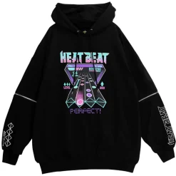 LISTEN FLAVOR Music Game Zip Sleeve 2-Way Hoodie