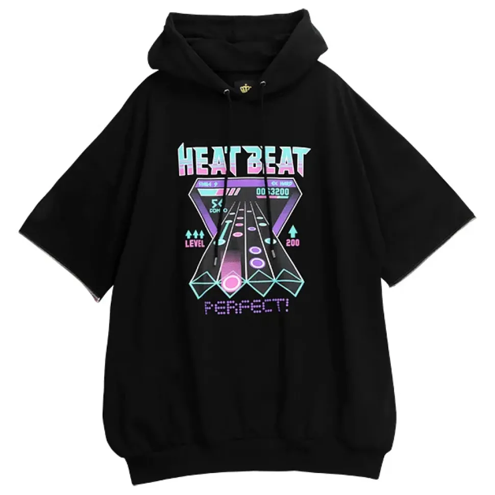 LISTEN FLAVOR Music Game Zip Sleeve 2-Way Hoodie