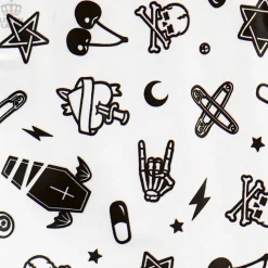 LISTEN FLAVOR Mysterious Pattern Zippered Skirt