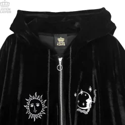LISTEN FLAVOR Ouija Board Velour Hooded Poncho