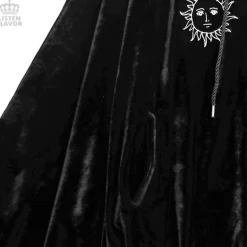 LISTEN FLAVOR Ouija Board Velour Hooded Poncho