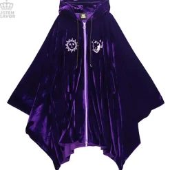 LISTEN FLAVOR Ouija Board Velour Hooded Poncho