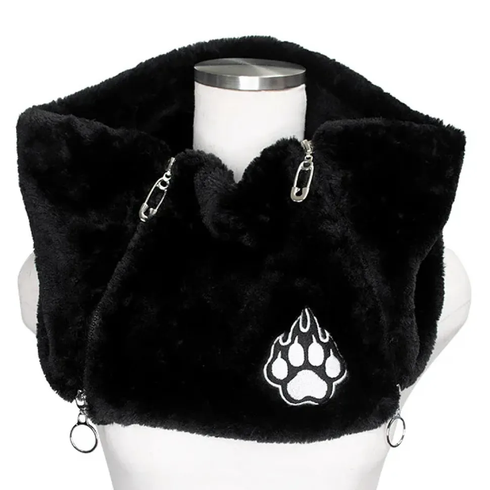 LISTEN FLAVOR Pad Fire Twin Zip Snood Black