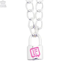 LISTEN FLAVOR Padlock Necklace
