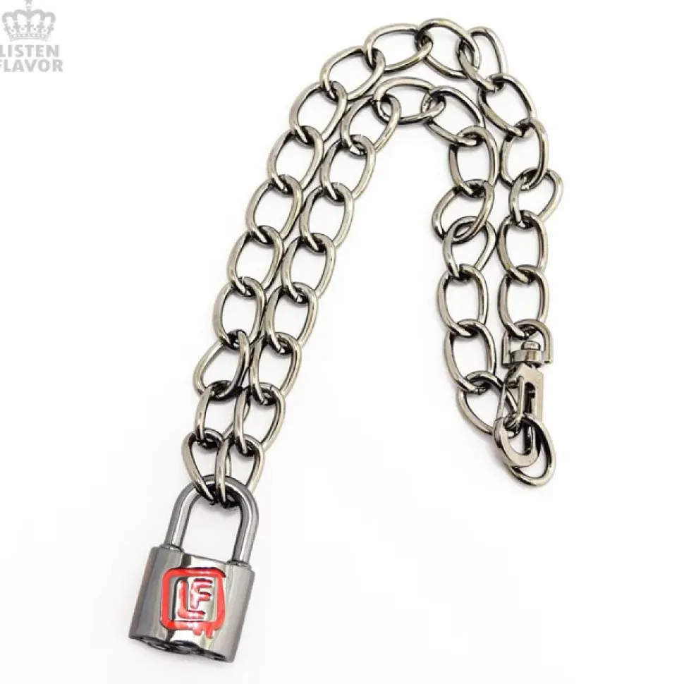 LISTEN FLAVOR Padlock Necklace